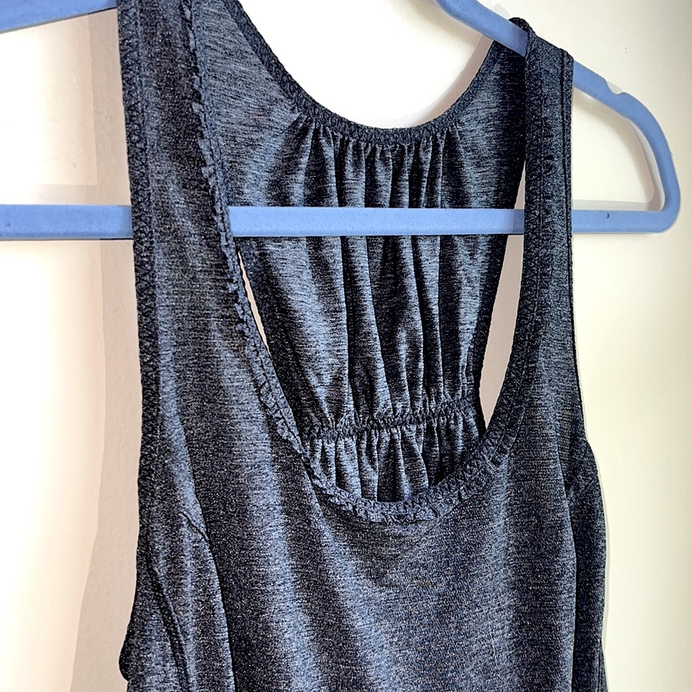 Lululemon Dark Grey Ruffle Tank - Picture 3 of 3